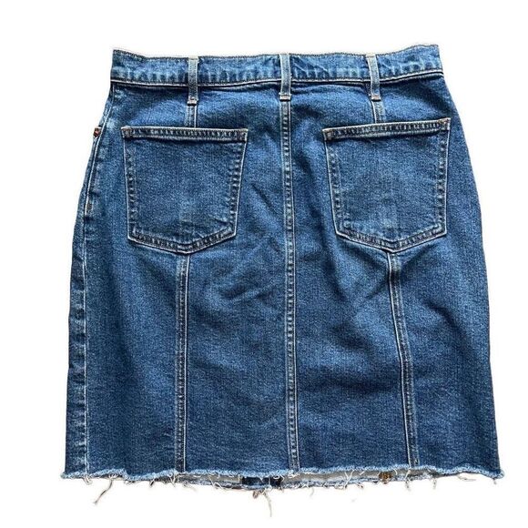 Gap Denim Jean Pencil Skirt Button Front 29 - Picture 3 of 6